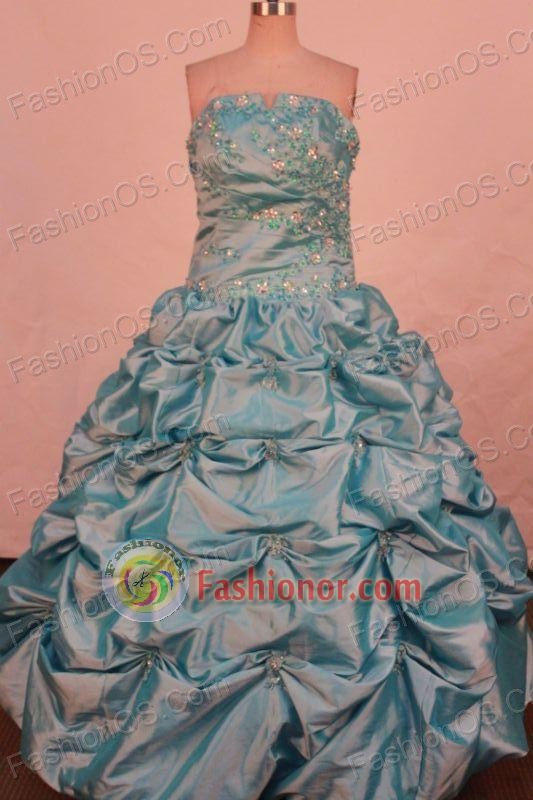 Affordable Ball gown Strapless Floor-length Vintage Quinceanera Dresses Style FA-W-348