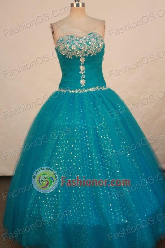 Beautiful Ball gown Sweetheart-neck Floor-length Vintage Quinceanera Dresses Style FA-W-306
