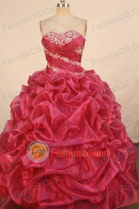 Beautiful Ball gown Sweetheart-neck Floor-length Vintage Quinceanera Dresses Style FA-W-313