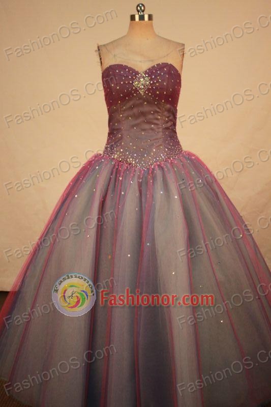 Beautiful Ball gown Sweetheart-neck Floor-length Vintage Quinceanera Dresses Style FA-W-325