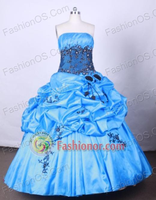 Brand New Ball Gown Strapless FLoor-Length Vintage Quinceanera Dress LZ42447