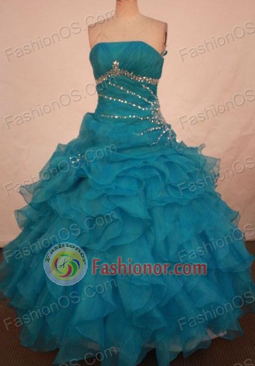 Cute Ball gown Strapless Floor-length Vintage Quinceanera Dresses Style FA-W-310