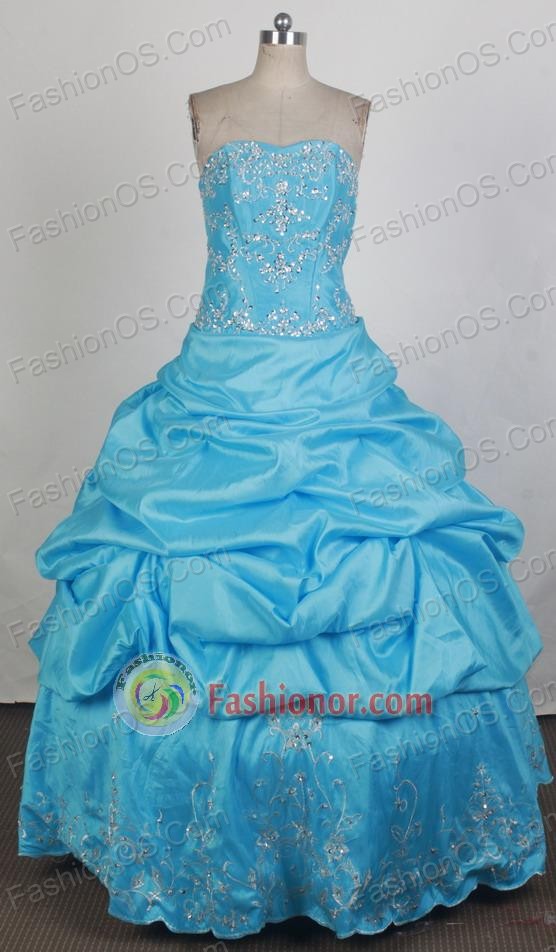 Gorgeous Ball Gown Strapless Floor-length Vintage Quinceanera Dress ZQ12426024