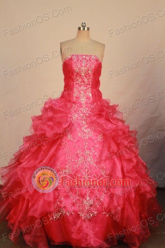 Gorgeous Ball Gown Strapless Floor-length Vintage Quinceanera dress Style FA-W-353