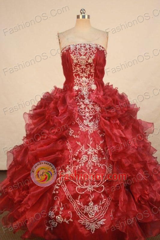 Gorgeous Ball Gown Strapless Floor-length Vintage Quinceanera dress Style FA-W-354