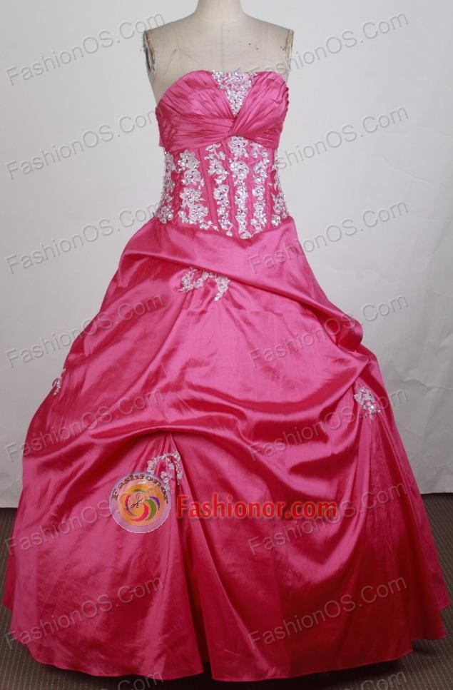 Gorgeous Ball Gown Straplesss Floor-length Vintage Quinceanera Dress ZQ12426050