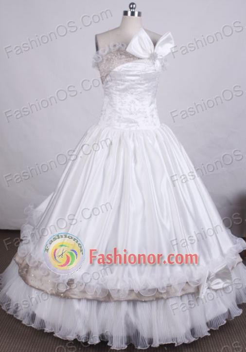 Luxurious Ball Gown Strapless FLoor-Length White Vintage Quinceanera Dresses Style L042409