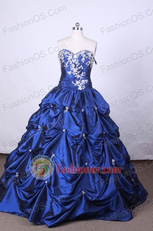 Luxurious Ball Gown Sweetheart Neck FLoor-Length Vintage Quinceanera Dress LZ42444