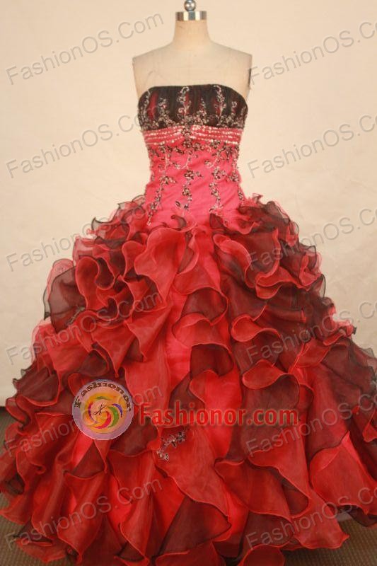 Luxurious Ball gown Strapless Floor-length Vintage Quinceanera Dresses Style FA-W-333