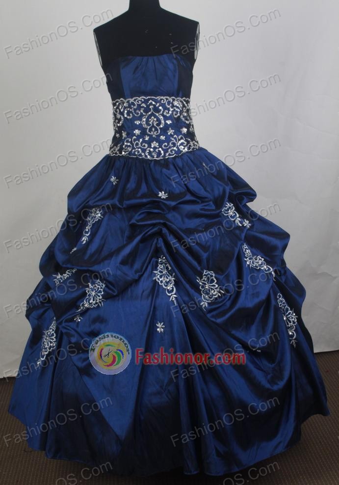 Perfect Ball Gown Strapless Floor-length Vintage Quinceanera Dress ZQ12426071