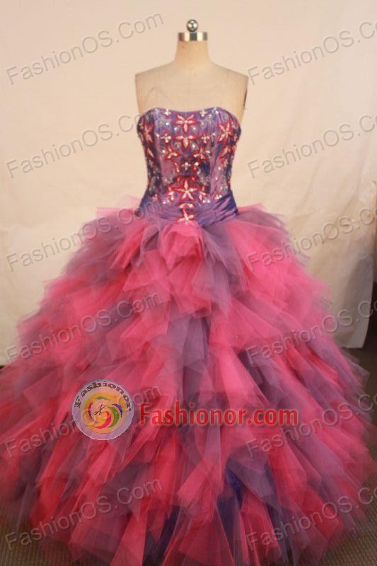 Popular Ball gown Strapless Floor-length Vintage Quinceanera Dresses Style FA-W-300