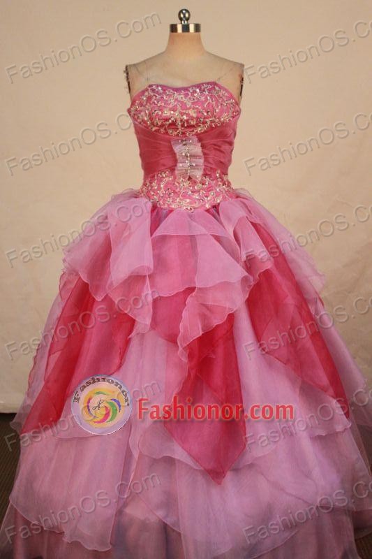Popular Ball gown Strapless Floor-length Vintage Quinceanera Dresses Style FA-W-318