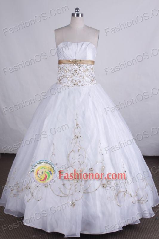 Pretty Ball gown Strapless Floor-length Beading Vintage Quinceanera Dresses L42406