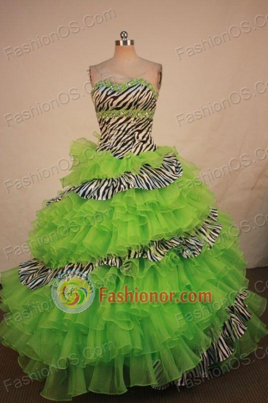 Romantic Ball gown Sweetheart Floor-length Vintage Quinceanera Dresses Style FA-W-322