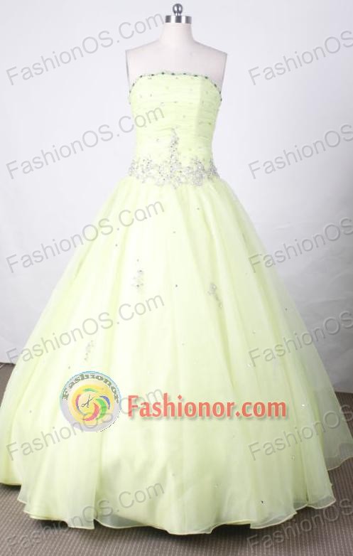 Sweet Ball Gown Strapless FLoor-Length Vintage Quinceanera Dresses Style FL42409