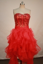 Beautiful A-line Sweetheart Knee-length Prom Dresses Sequins Style FA-Z-00151