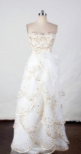 Beautiful Column Sweetheart-neck Floor-length White Beading Prom Dresses Style FA-C-182