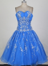 Cheap Short Sweetheart Mini-length Aqua Prom Dress LHJ42833
