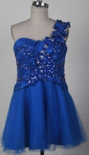 2012 Affordable A-line One Shoulder Neck Mini-Length Quinceanera Dresses Style WlX426139