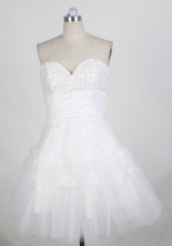 Pretty Short Sweetheart Mini-length White Quinceanera Dress LHJ42872