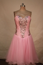 Sweet A-line Sweetheart-neck Mini-length Beading Short Quinceanera Dresses Style FA-C-132