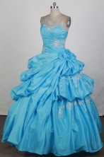 2012 Exquisite Ball Gown Strapless Floor-Length Vintage Quinceanera Dresses Style JP42665