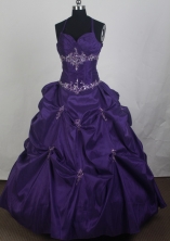 2012 New Ball Gown Halter Top Floor-Length Vintage Quinceanera Dresses Style JP42658