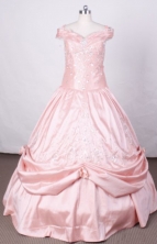 Affordable Ball Gown Off The Shoulder Neckline Floor-Length Quinceanera Dresses Style FA-S-179