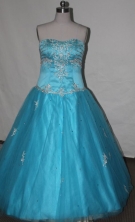 Beautiful A-line Sweetheart Floor-length Quinceanera Dresses Appliques with Beading Style FA-Z-0034