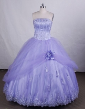 Beautiful Ball gown StraplessFloor-length Vintage Quinceanera Dresses Appliques Style FA-Z-0037
