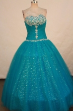 Beautiful Ball gown Sweetheart-neck Floor-length Vintage Quinceanera Dresses Style FA-W-306