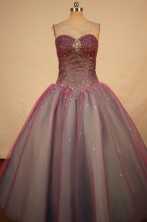 Beautiful Ball gown Sweetheart-neck Floor-length Vintage Quinceanera Dresses Style FA-W-325