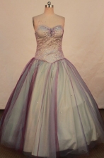 Beautiful Ball gown Sweetheart-neck Floor-length Vintage Quinceanera Dresses Style FA-W-326