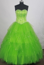 Brand New Ball gown Sweetheart-neck Floor-length Vintage Quinceanera Dresses Style FA-W-r86