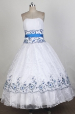 Cheap Ball gown Strapless Floor-length Vintage Quinceanera Dresses Style FA-W-r42
