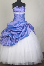 Classical Ball Gown Strapless Strapless Floor-length Vintage Quinceanera Dress LZ426036
