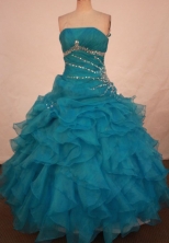 Cute Ball gown Strapless Floor-length Vintage Quinceanera Dresses Style FA-W-310