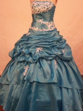 Discount Ball gown Strapless Floor-length Vintage Quinceanera Dresses Style FA-W-319