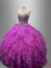 Elegant Ball Gown Quinceanera Dresses with Beading and Ruffles SWQD029-1FOR