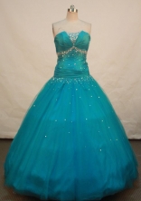 Exclusive A-line strapless Floor-length Quinceanera Dresses Beadings Style FA-Z-0066