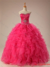 Fashionable Sweetheart Quinceanera Dresses with Beading and Ruffles for 2015 SWQD009FOR
