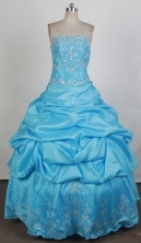 Gorgeous Ball Gown Strapless Floor-length Vintage Quinceanera Dress ZQ12426024