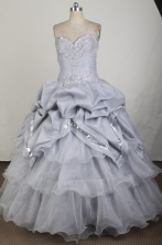 Gorgeous Ball Gown Sweetheart Neck Floor-length Gary VintageQuinceanera Dress LZ426018