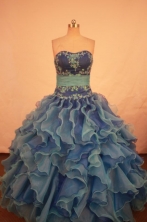 Gorgeous Ball gown Strapless Floor-length Vintage Quinceanera Dresses Style FA-W-341