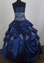 Perfect Ball Gown Strapless Floor-length Vintage Quinceanera Dress ZQ12426071