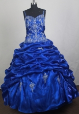 Perfect Ball Gown Straps Floor-length Vintage Quinceanera Dress ZQ12426090