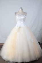 Popular Ball gown Strapless Floor-length Vintage Quinceanera Dresses Style FA-W-338