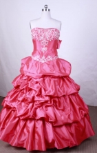 Pretty Ball Gown Strapless FLoor-Length Quinceanera Dresses Style L42431