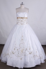Pretty Ball gown Strapless Floor-length Beading Vintage Quinceanera Dresses L42406