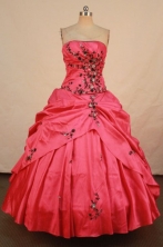 Pretty Ball gown Strapless Floor-length Vintage Quinceanera Dresses Style FA-W-329